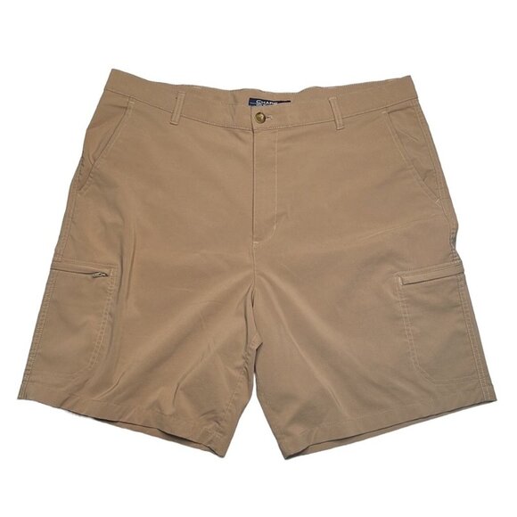 Chaps Golf 78 golf shorts men’s khaki flat front chino size 40 - Picture 1 of 8